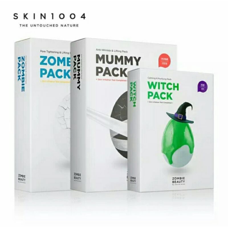 Skin1004 Zombie Pack, Mummy Pack, Witch Pack Eceran Original