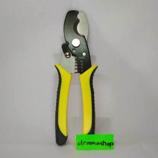 Tang Khusus Potong dan Kupas Kabel Dual Cable Cutting Stripping Pliers