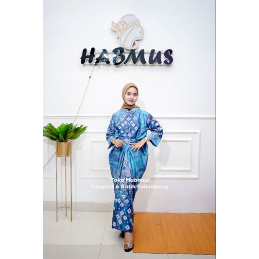 couple kaftan jumputan palembang asli sutra silk