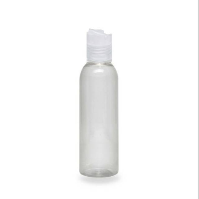 Botol PET 100ml + Tutup Disctop Cap Natural / Prestop