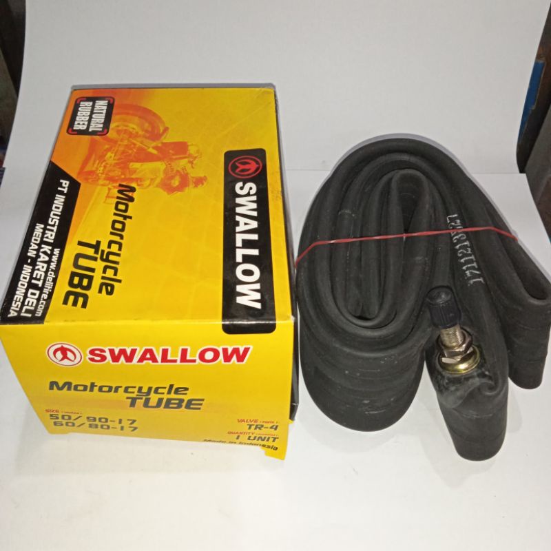 Ban Dalam Motor Bebek Ring 17 Merk Swallow Ukuran 50/90-17 atau 60/80-17