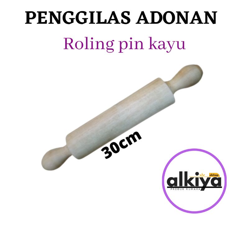 Perata adonan rolpin kayu rol penggila adonan