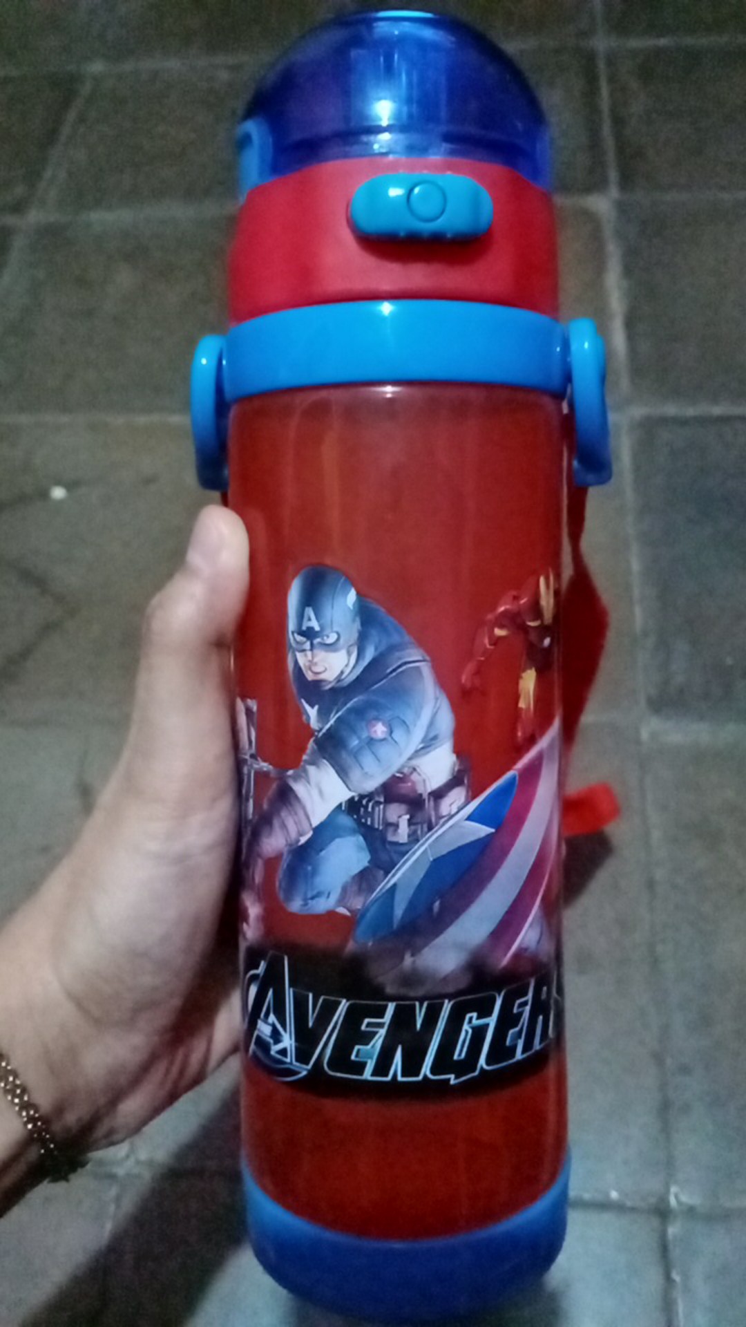 New !! Botol Minum Karakter Anak Klip Water Bottle Sekolah Lol/ponny/captain America/batman Npc600