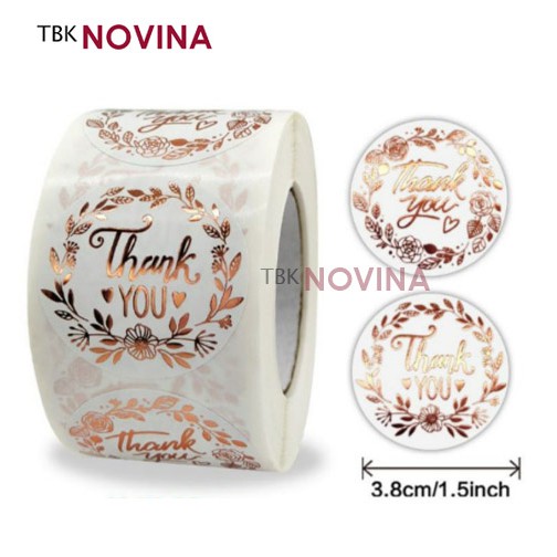 [KODE BIG 04 ] Stiker Thank You / Label Segel Thank You BIG  3.8cm (10 pcs)