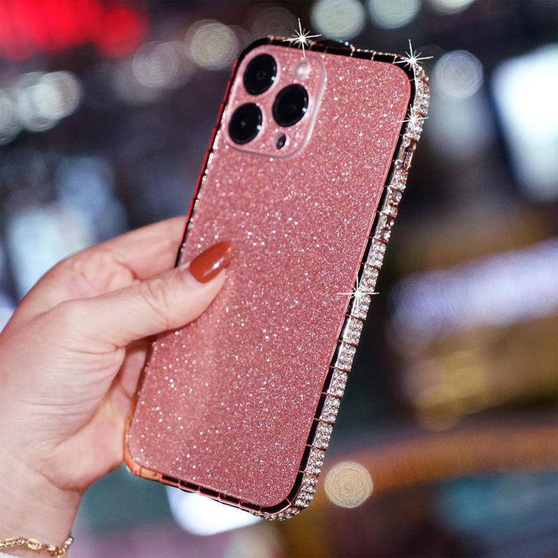 Casing iPhone 13 12 11 Pro MAX X XS MAX XR 3 in 1 Shockproof Aksen Berlian Imitasi