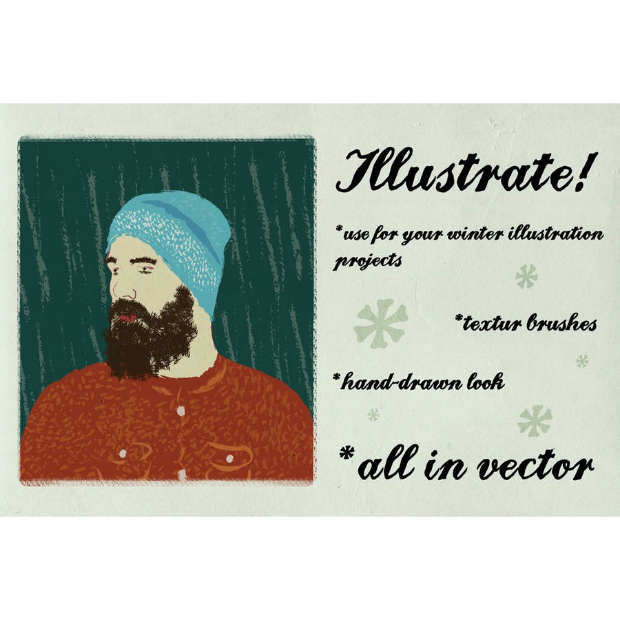 Dry Ink Brushes For Illustrator Vol 2