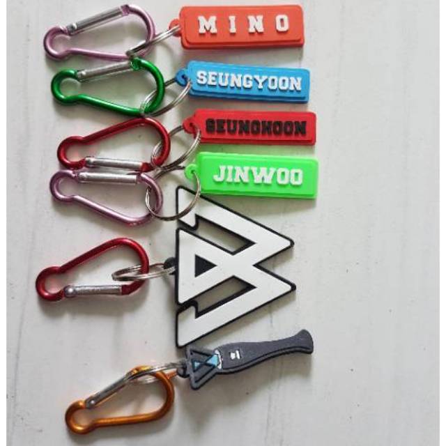 Winner keychain kpop gantungan kunci keyring carabiner winner members