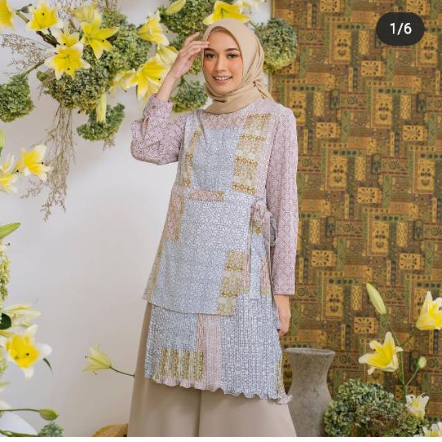 Kenitra tunik pleats Ashari M by heaven lights