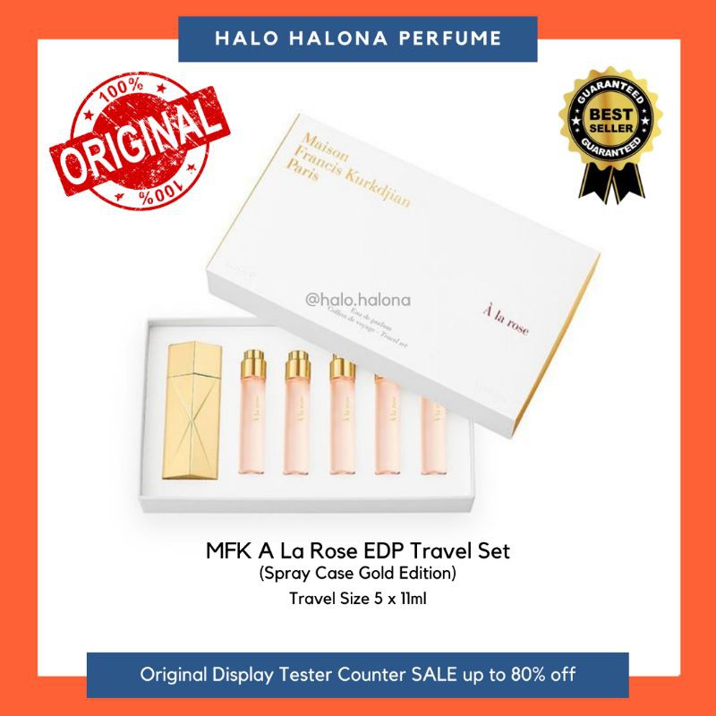 Travel Set Maison Francis Kurkdjian A La Rose EDP Parfum Original Authentic Tester Display Counter