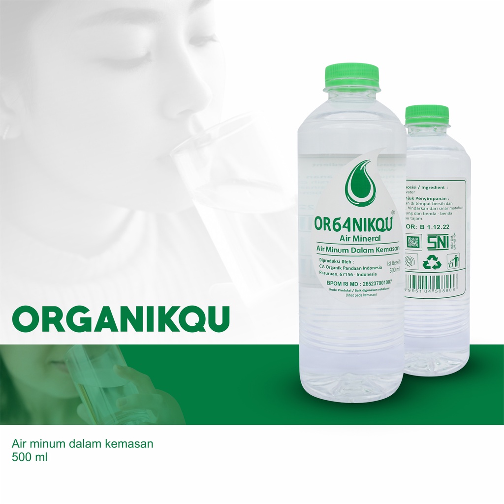 

Air Mineral ORGANIKQU 500 ml (1 box)