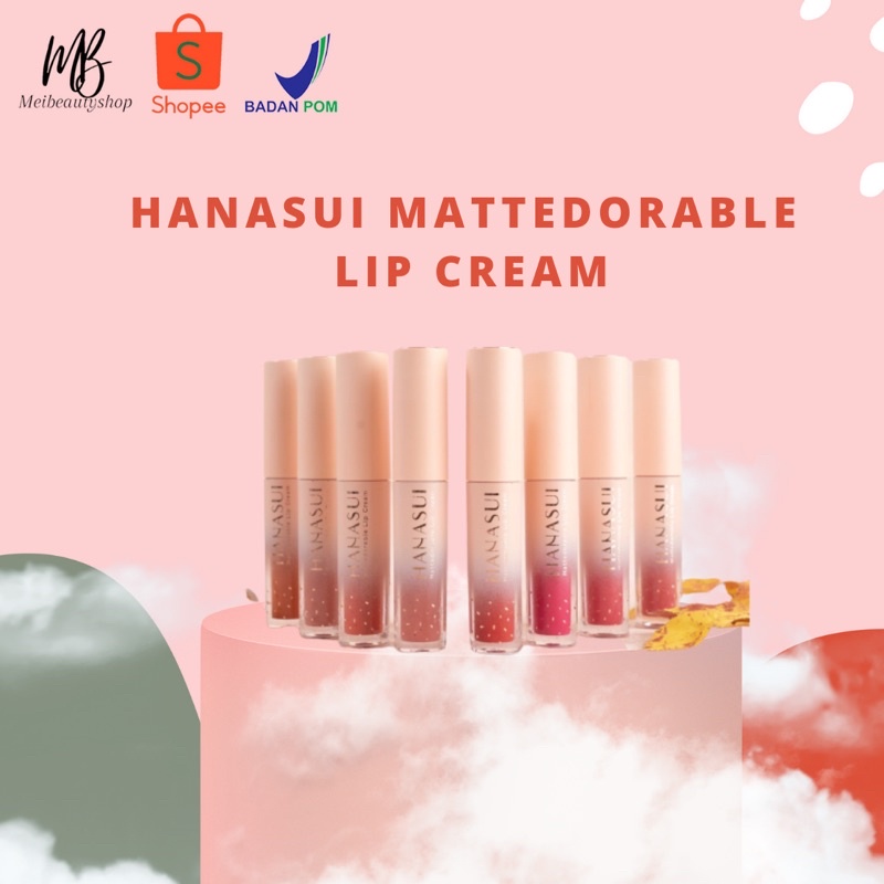 Hanasui Lipcream Mattedorable / Lipcream Boba Edition