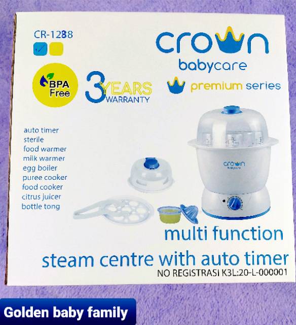 Sterile Multifunction Crown  CR1288  Steam Centre with Auto Timer