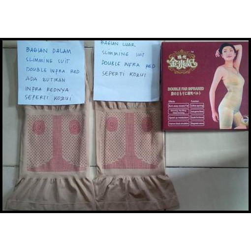 SLIMMING SUIT BOX MERAH ASLI KOREA BAJU KORSET PELANGSING KUALITAS SAMA DG KOZUI (HATI2 KUALITAS