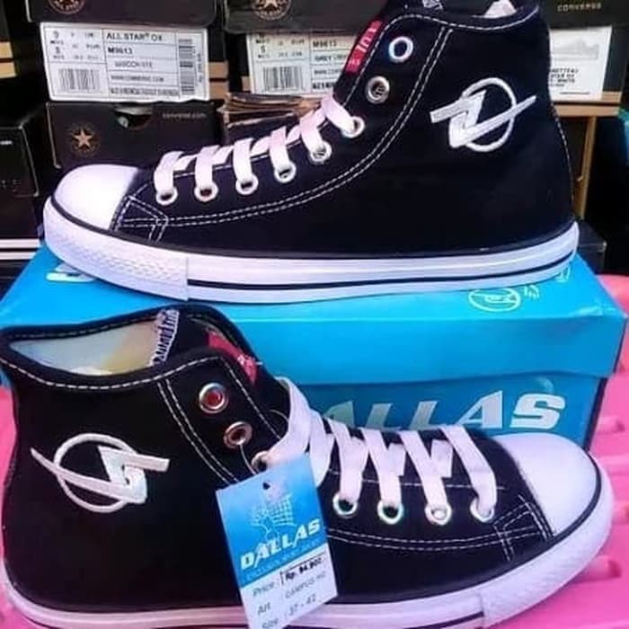 SEPATU SEKOLAH SD SMP SMA DALLAS CAMPUS HC SEPATU SEKOLAH HITAM PUTIH