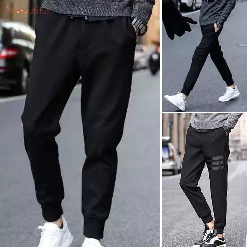 Men Sports Gym Slim Fit Trousers Dance  Jogger  Gym 