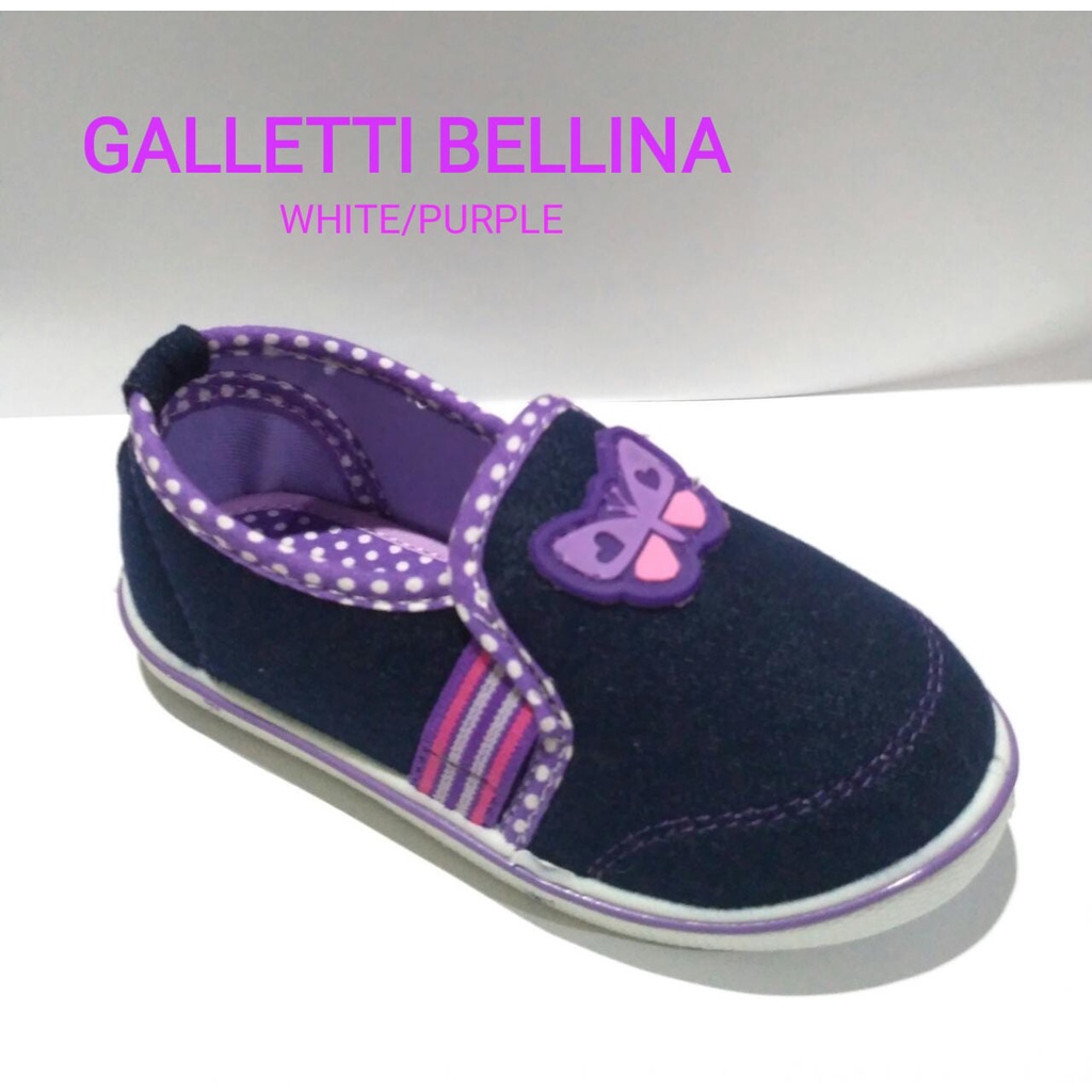 GALETTI BELINA - 26-29 FLATSHOES SLIP ON ANAK PEREMPUAN PIN KUPU-KUPU - GALLETTI BELLINA -