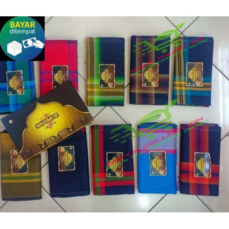 SARUNG WADIMOR MOTIF KOTAK & SALUR / SARUNG TENUN WADIMOR DEWASA / SARUNG WADIMOR ORIGINAL