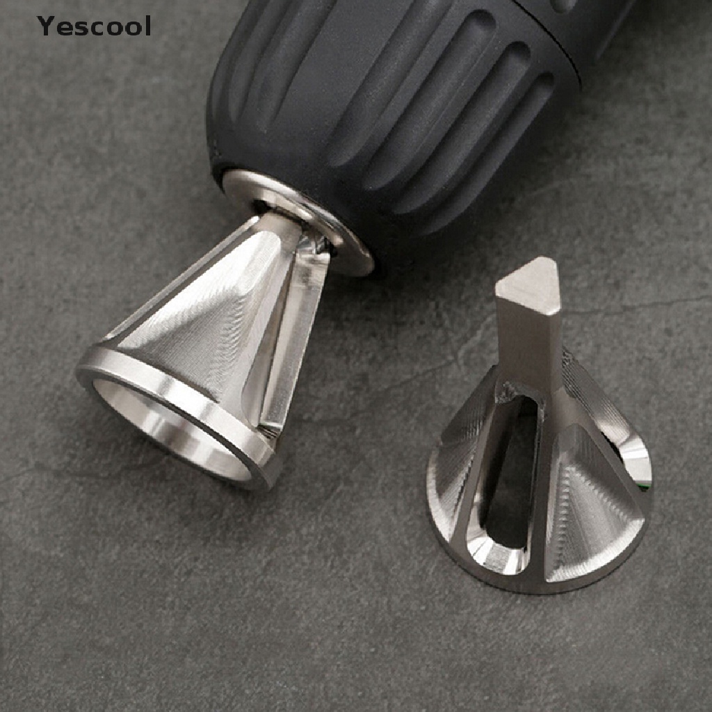 Yes 1Pc Mata Bor deburring Eksternal Bahan stainless steel Untuk Alat Pertukangan