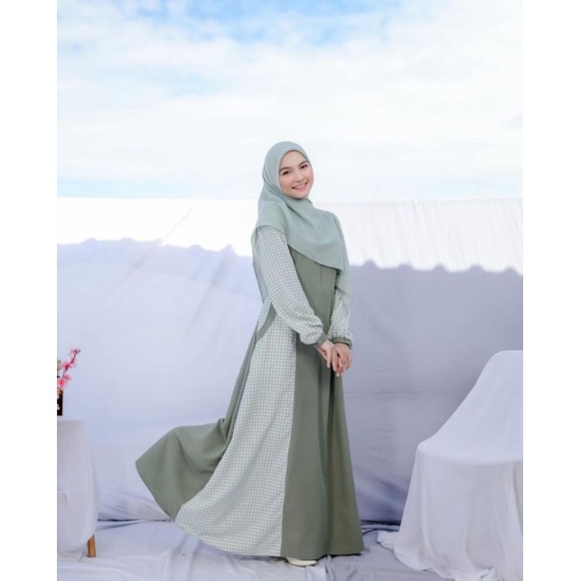 Gamis Remaja Fashion Wanita baju Lebaran Dress Terbaru Soury
