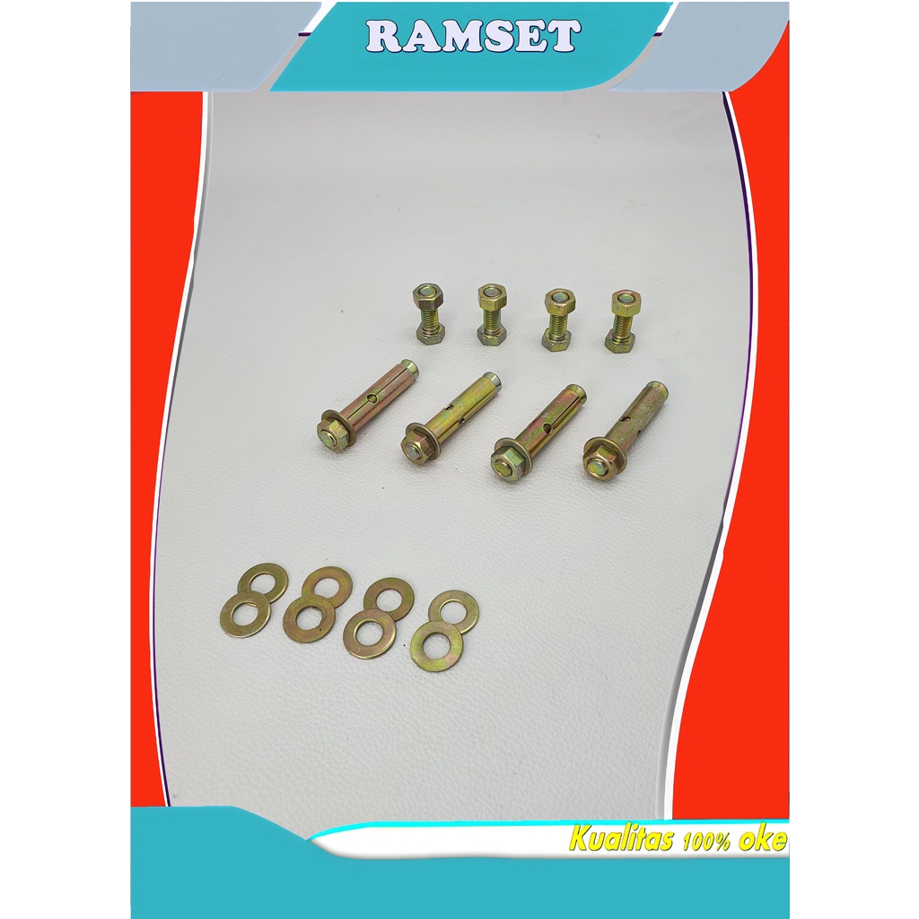 RAMSET BREKET | DINABOLT | BAUD RAMSET DUDUKAN OUT DOOR AC | DINABOL SET | DINABOLT BREKET OUTDOOR