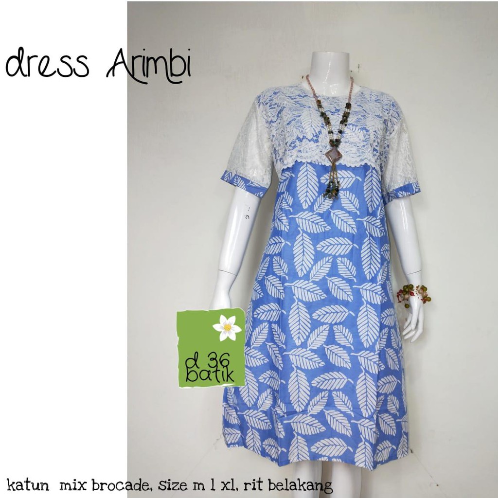 Dress Arimbi Batik Brokat Batik Midi Dress Brukat Pastel Midi Brokat Bruklat Sarimbit Cantik Pesta