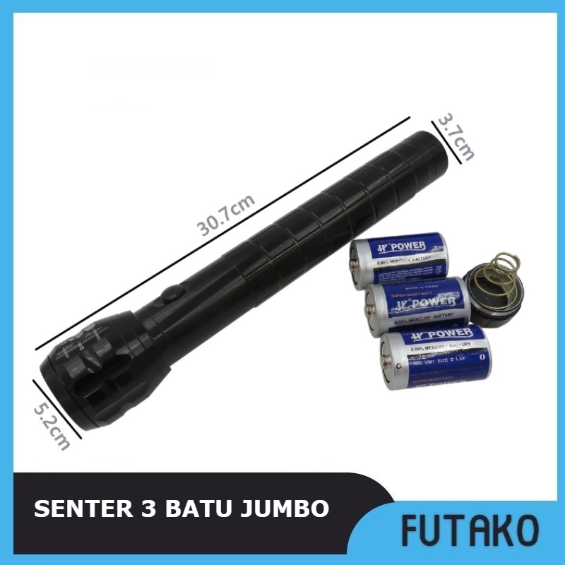 FUTAKO MUX-3003 SENTER SWAT 3 BATU JUMBO SENTER LED