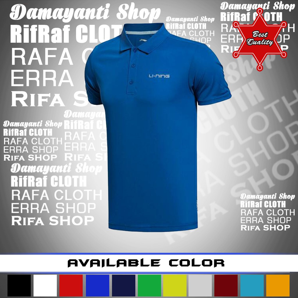 Baju Li-Ning/Polo shirt/Kaos kerah Badminton