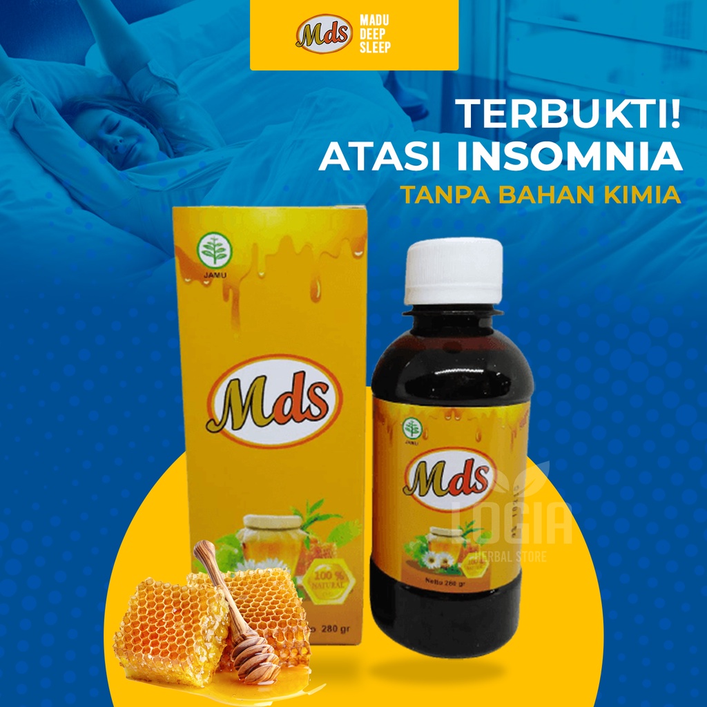 MDS Madu Deep Sleep Original 280gr BPOM - Obat Insomnia Madu Deep - Obat Susah Tidur Herbal - Obat S