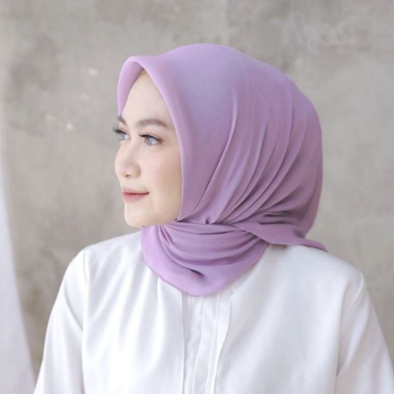 Jilbab Bella Square Laser Cut Original Polycotton PREMIUM Kerudung Segi Empat