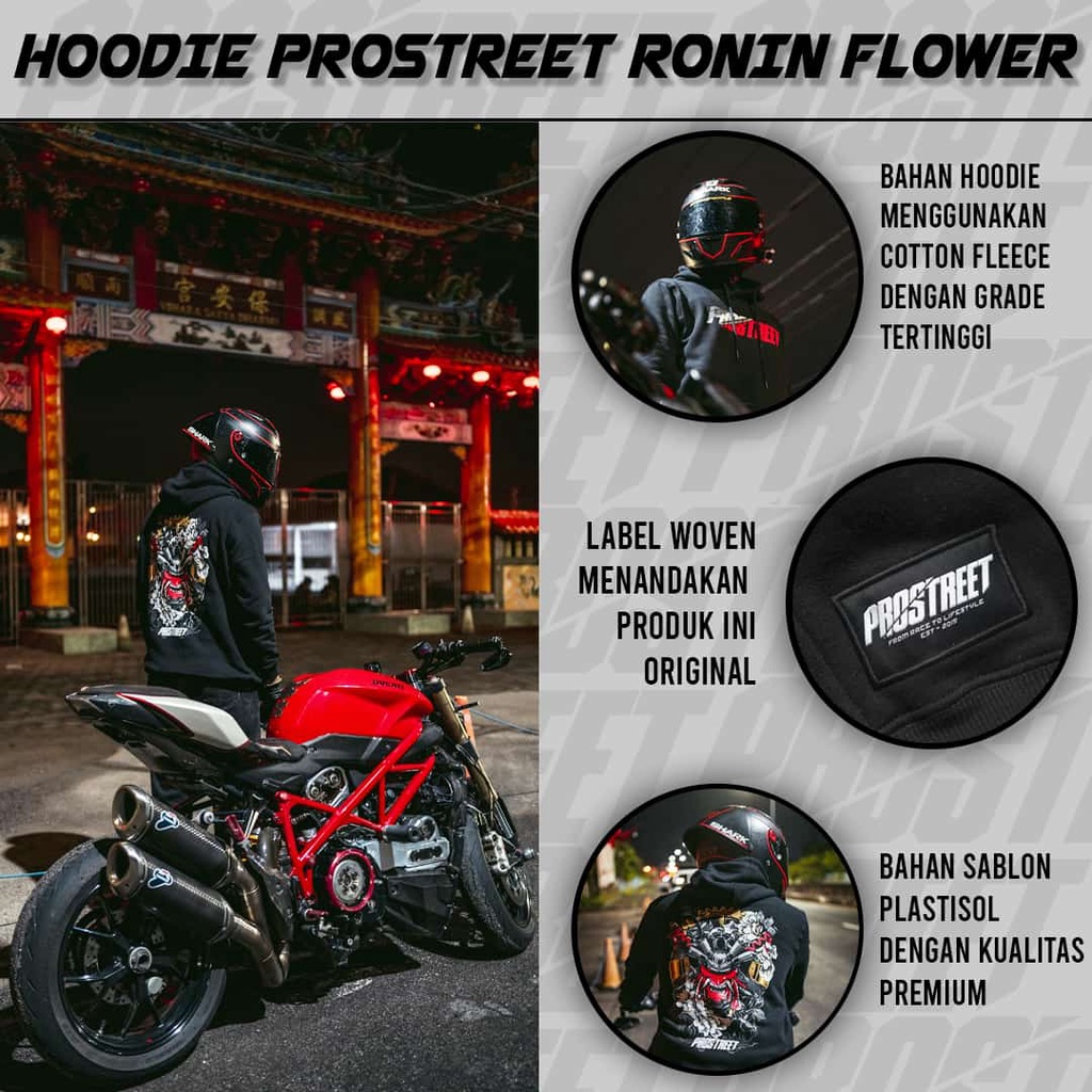 HOODIE PROSTREET RONIN FLOWER