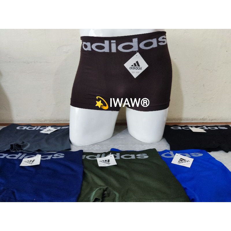 CELANA DALAM BOXER RAJUT TANPA SAMBUNGAN FREE SIZE M FIT XL