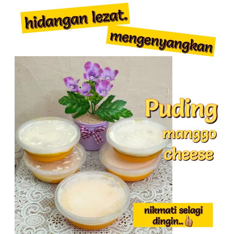 Puding mango chesee/mango cheese/dessert/cemilan/puding mangga