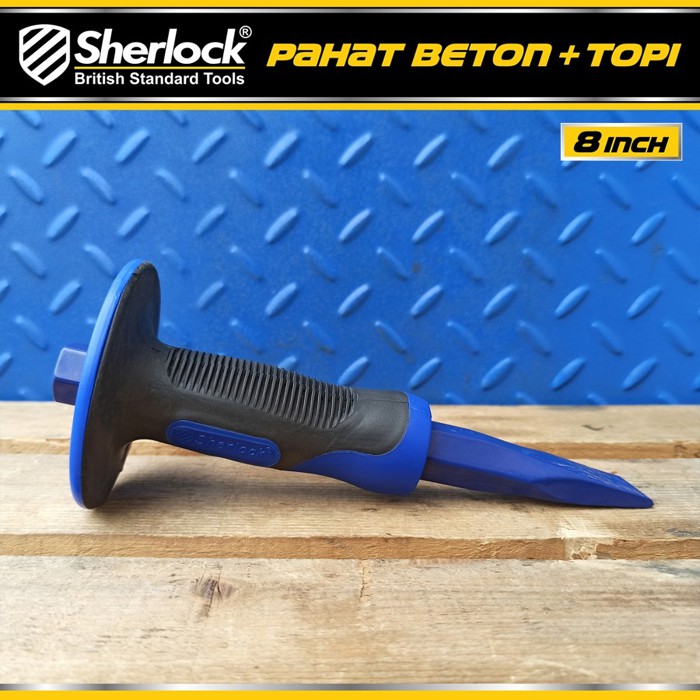 Pahat Batu Beton Topi Cold Chisel / Sherlock Betel Baja 8 inch