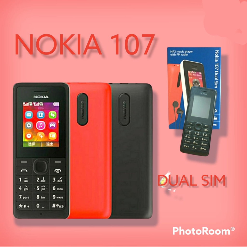 HANDPHONE NOKIA 107 HP NOKIA JADUL DUAL SIM