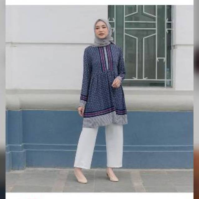 Ethnik Tunik Heaven Lights (Navy S)