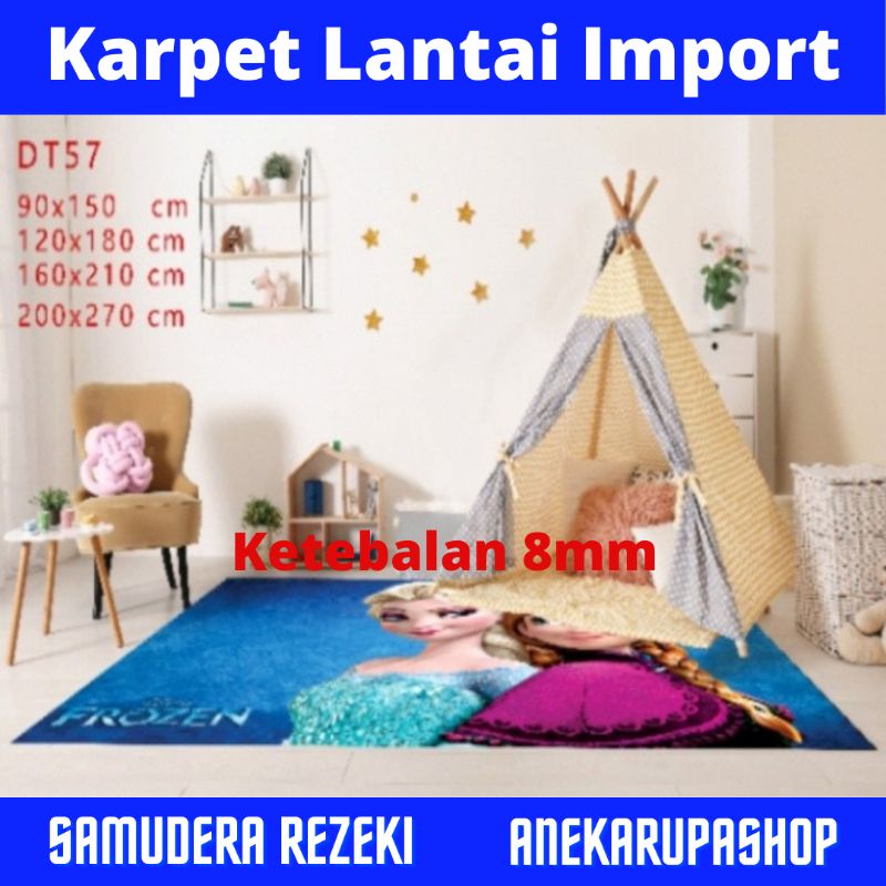 karpet alas duduk lantai permadani tebal ambal import Turki Eropa motif interior ruang tamu
