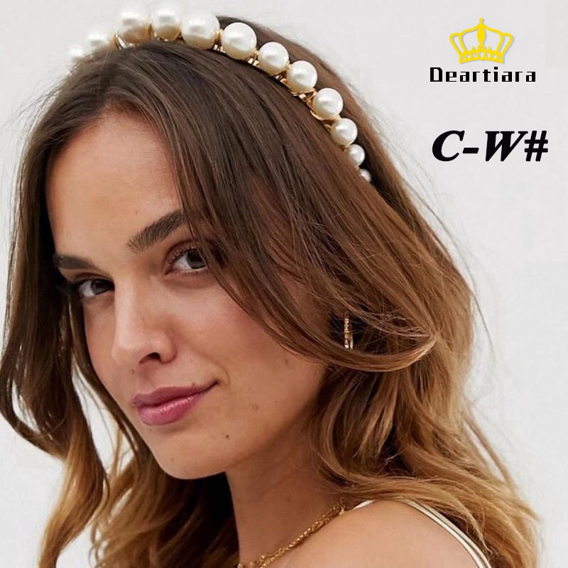 Bando Headband Aksen Mutiara Gaya Korea Untuk Wanita 6 Gaya