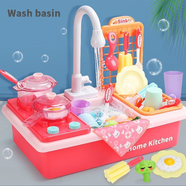  MAINAN  ANAK  PEREMPUAN KITCHEN SINK SET WASTAFEL  TEMPAT 