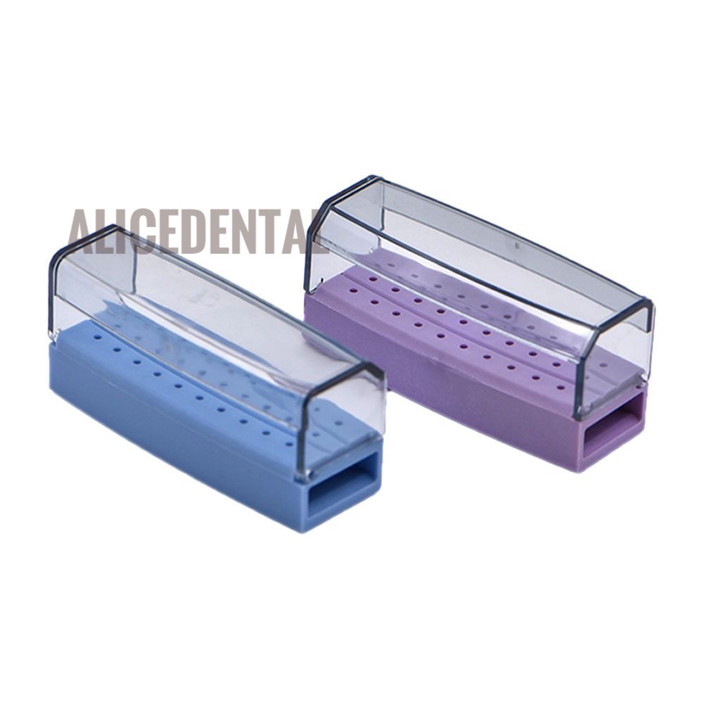 HIGH QUALITY Tempat bur highspeed 30 holes dental bur block kotak bur gigi high speed autoclavable