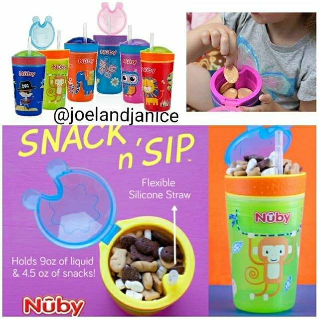 Nuby Snack N Sip Cup With Straw Cover