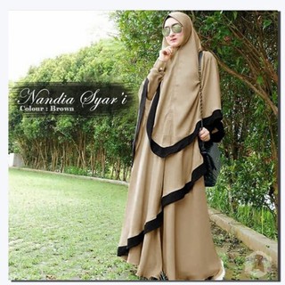  Baju  Busan Muslim Wanita Gamis  Syari Pesta  Nandia Jersey 