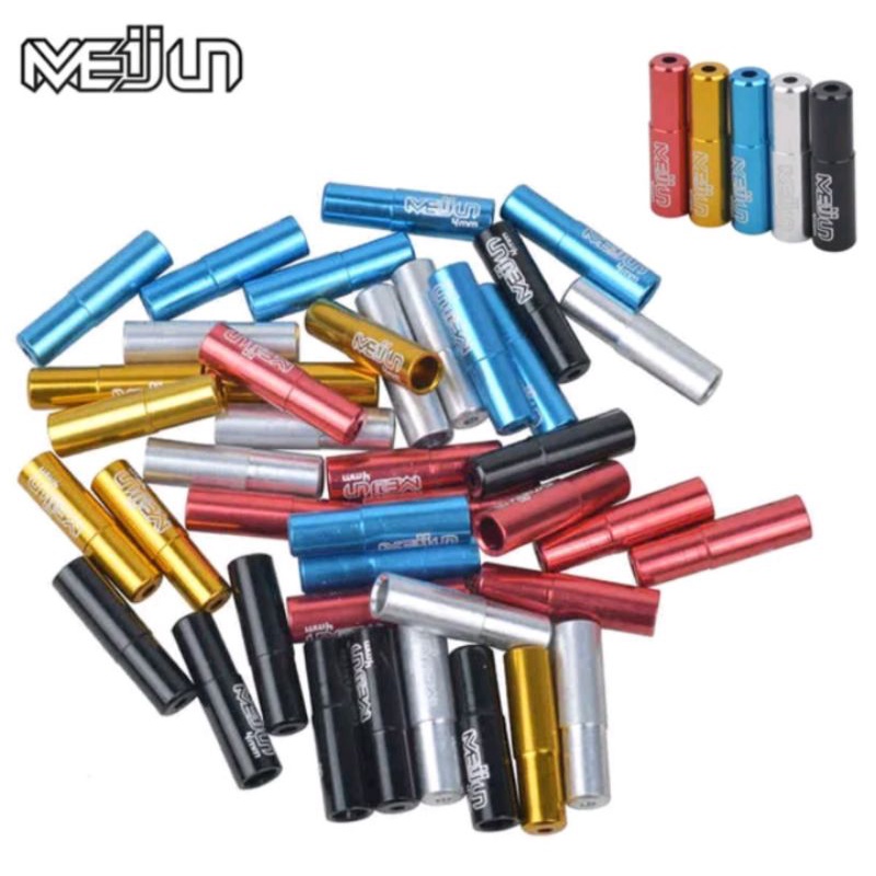 Meijun End Cup Kabel Rem Sepeda 5mm Alloy End Cup Housing Brake Sepeda