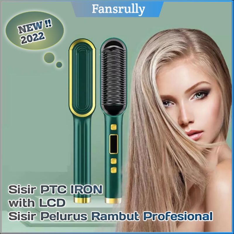 Sisir Catok Pelurus Rambut Elektrik Catokan  Pelurus Rambut Electric Hair Comb Sisir Pelurus Rambut