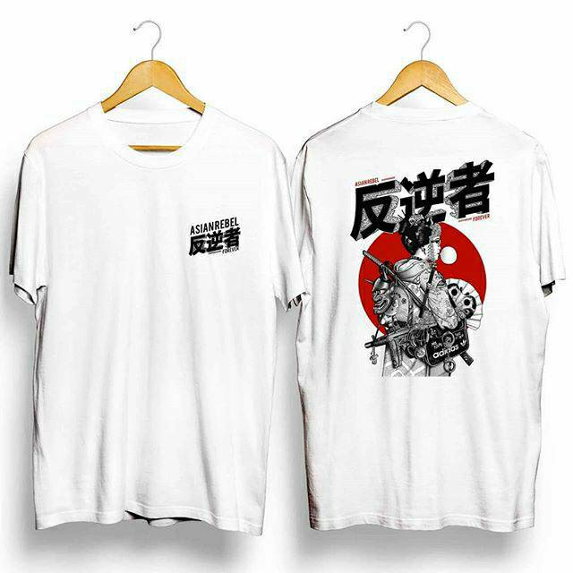 TOKO BAJULARIS - KAOS ASIAN REBEL PUTIH DISTRO PREMIUM QUALLTY