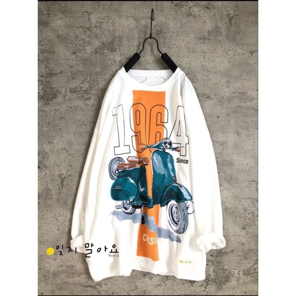 Kaos Vespa Wanita / Atasan Vespa / Atasan Jumbo Import