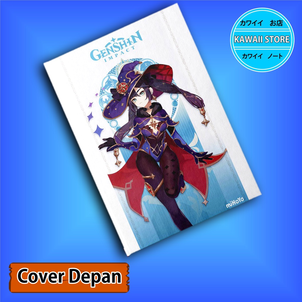 

Notebook / Pocket book Hard Cover Anime Game Genshin Impact MONA uk A5 & A6 / Notes Book