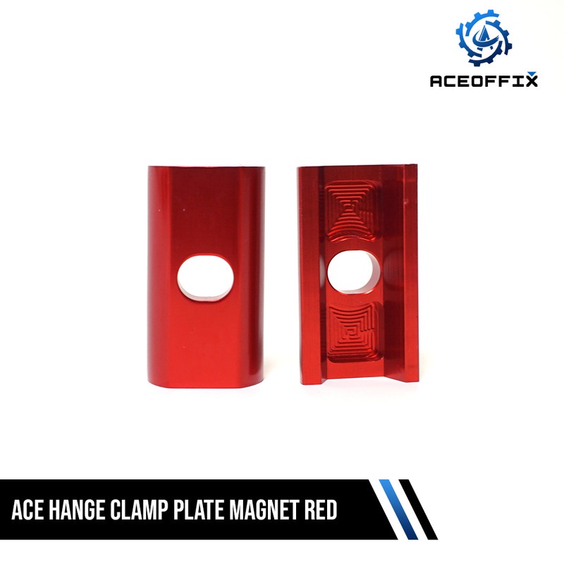 ACE HINGE CLAMP PLATE MAGNET RED FOLDING BIKE