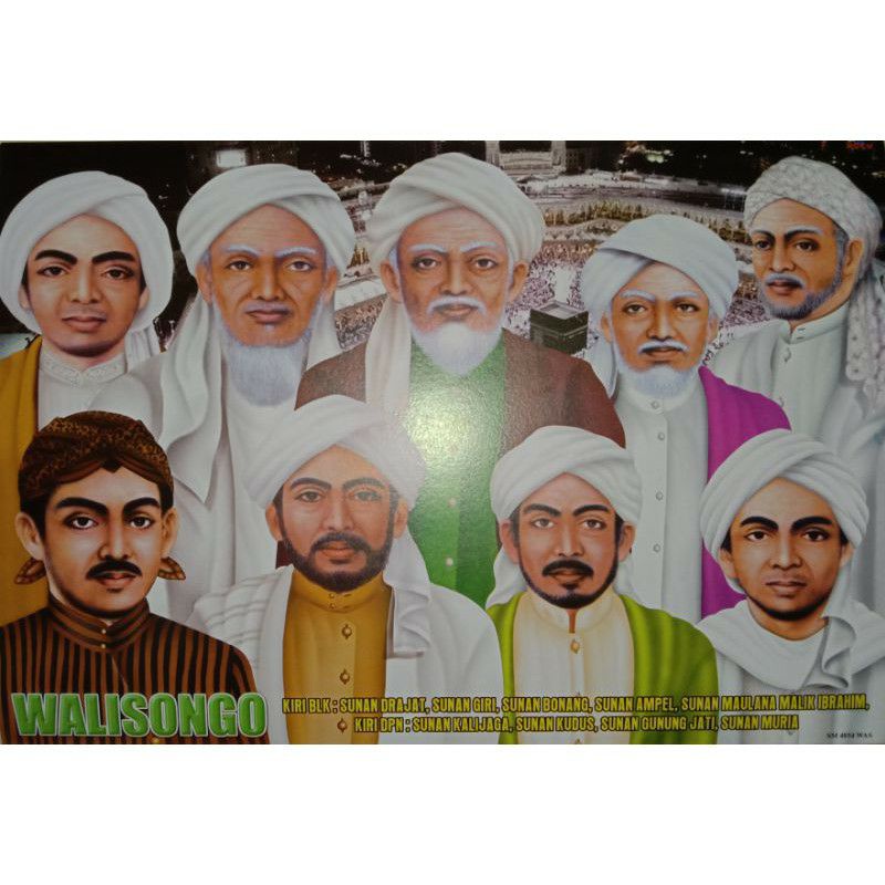 Poster Hiasan Dinding WaliSongo/Para Wali