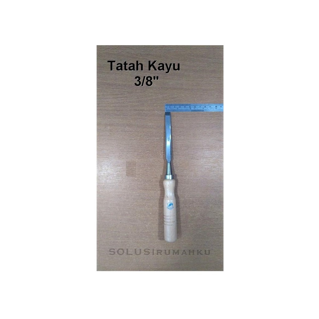 Tatah Kayu 3/8 inch / Pahat Kayu Lebar +/- 9 mm / Firmer Chisel