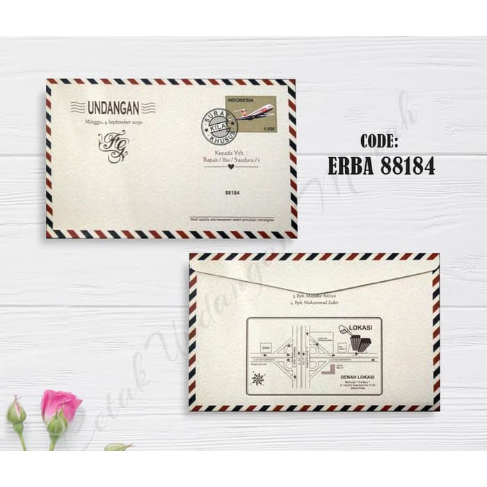 Undangan Cantik Pernikahan & Khitanan - ERBA 88184